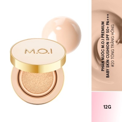 M.O.I Phấn Nước M.O.I Baby Skin Cushion Premium Edition SPF 50+ PA+++ 12g .#30 Tông Tự Nhiên