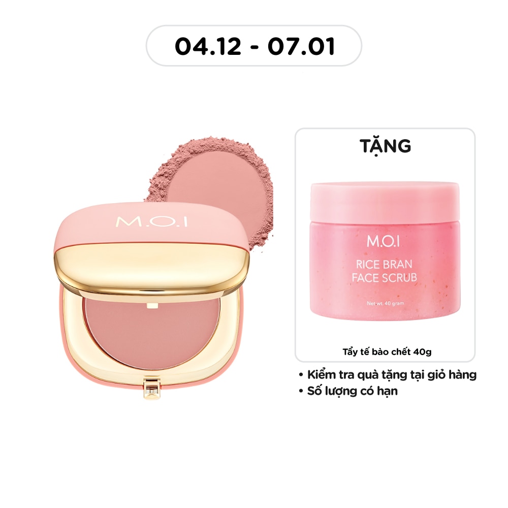 Phấn Má Hồng M.O.I Blusher 9g .#1 Cool Cool Girl Hồng Da