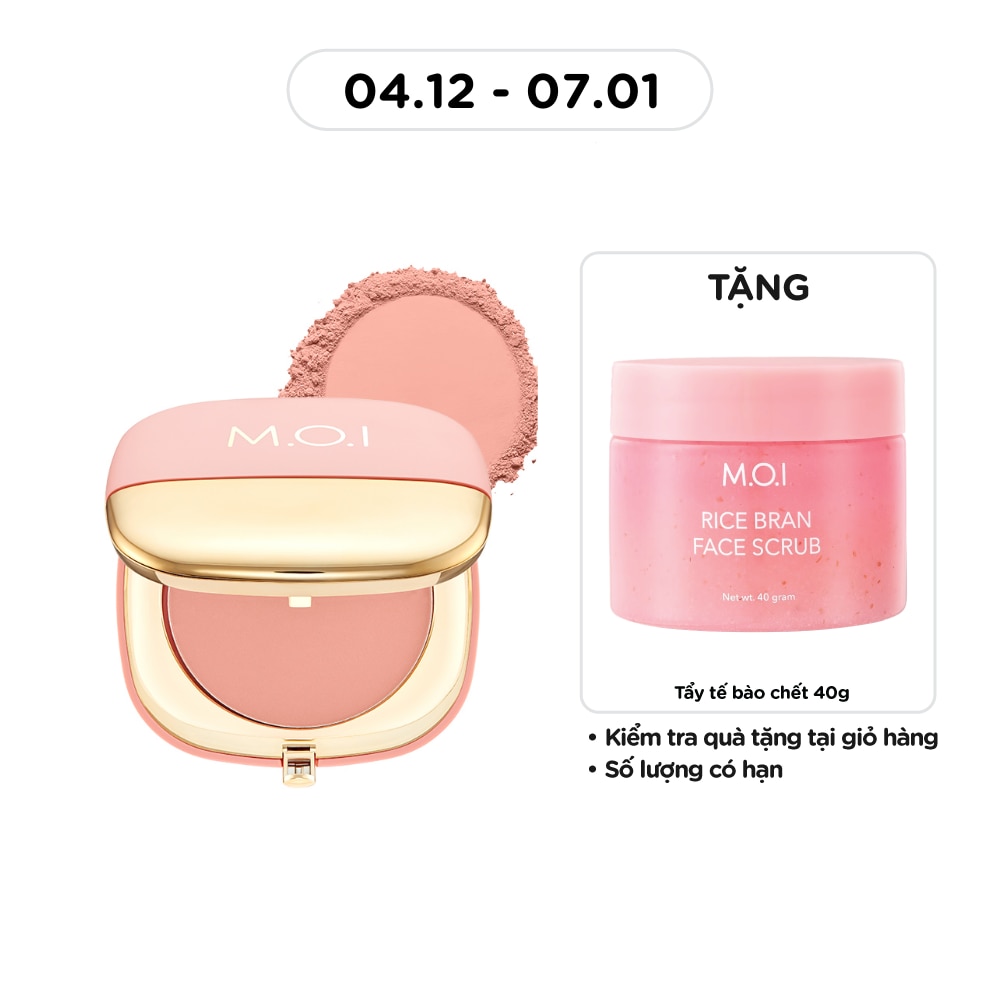 Phấn Má Hồng M.O.I Blusher 9g .#2 Peachy Peach Babe Cam Đào