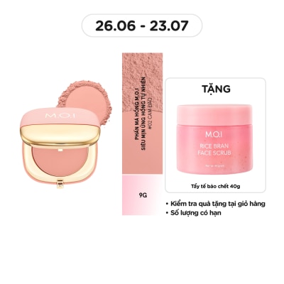 M.O.I Blusher 9g .#2 Peachy Peach Babe