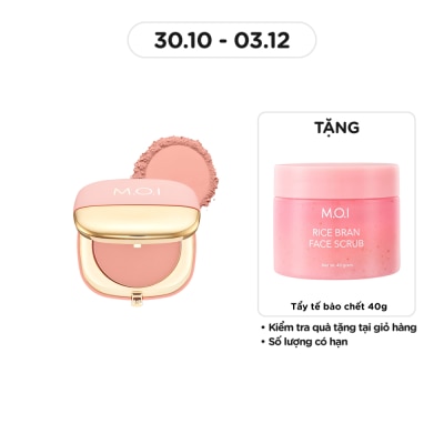 M.O.I Phấn Má Hồng M.O.I Blusher 9g .#2 Peachy Peach Babe Cam Đào