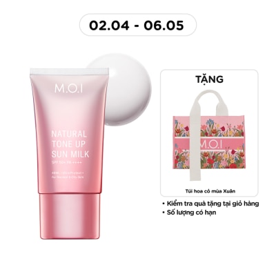 M.O.I - Kem Chống Nắng M.O.I Natural Tone Up Sun Milk Nâng Tông Tự Nhiên SPF 50+ PA ++++ 40ml