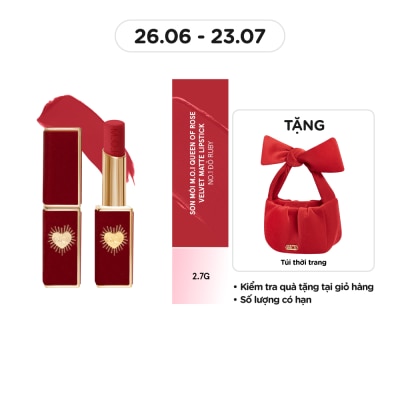 M.O.I Son Môi M.O.I Queen Of Rose 2.7g .#1 Power Red Đỏ Ruby