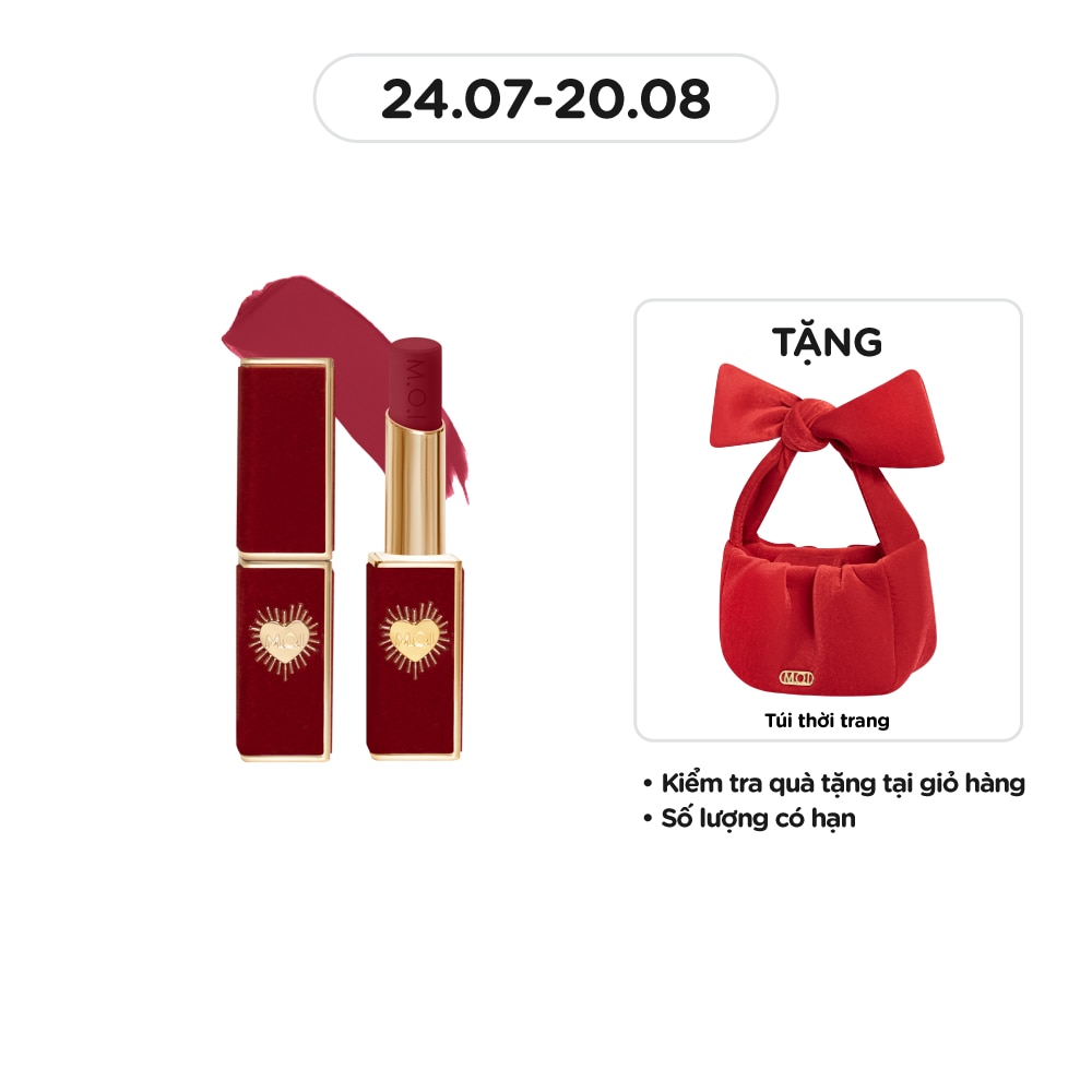 Son Môi M.O.I Queen Of Rose 2.7g .#3 Best Red Đỏ Hồng Đất