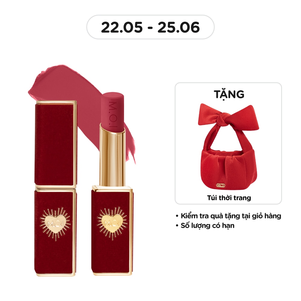 Son Môi M.O.I Queen Of Rose 2.7g .#4 Bold Pink Hồng Lạnh