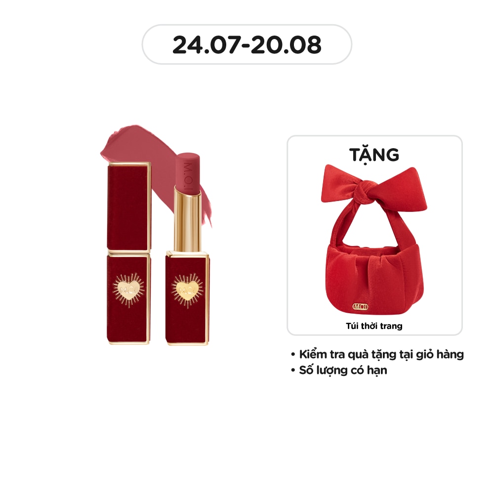Son Môi M.O.I Queen Of Rose 2.7g .#5 Slay Red Hồng Nâu