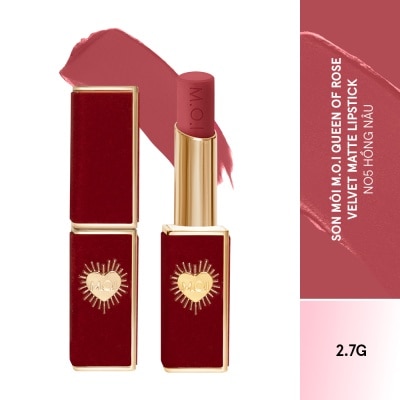 M.O.I Son Môi M.O.I Queen Of Rose 2.7g .#5 Slay Red Hồng Nâu