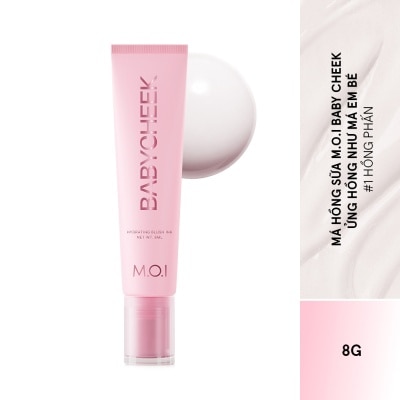 M.O.I Má Hồng Sữa M.O.I Baby Cheek 8g .#1 Rosie Hồng Phấn
