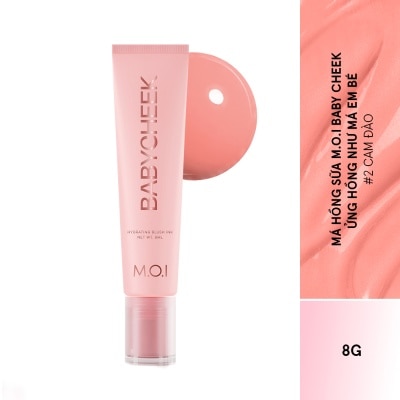 M.O.I Má Hồng Sữa M.O.I Baby Cheek 8g .#2 Peachy Mơ Đào