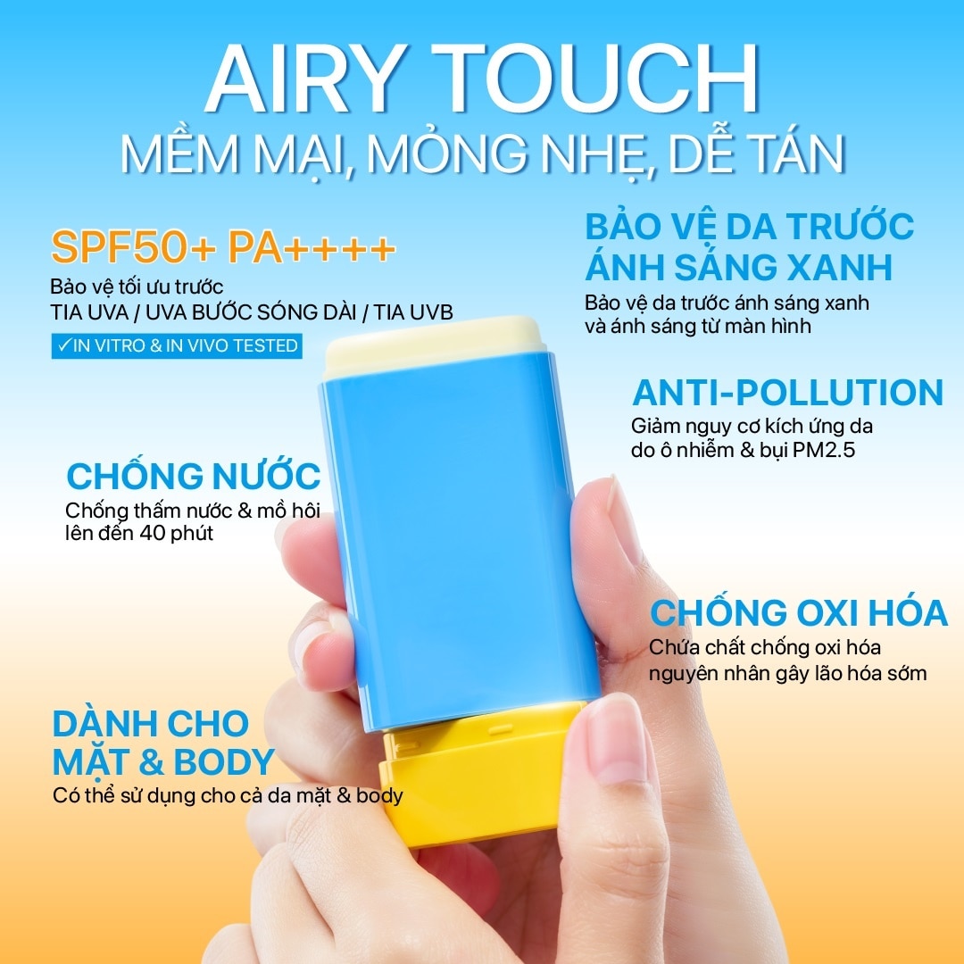 Sáp Chống Nắng MizuMi UV Airy Sun Stick SPF50+ PA++++ 20g
