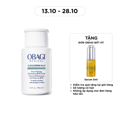 OBAGI Nước Hoa Hồng Obagi Medical Cho Da Mụn Clenziderm M.D. Pore Therapy Exfoliating BHA Toner 148ml image