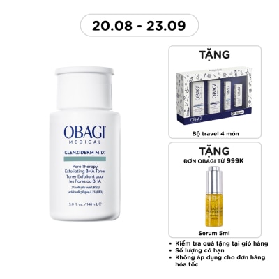 OBAGI - Nước Hoa Hồng Obagi Medical Cho Da Mụn Clenziderm M.D. Pore Therapy Exfoliating BHA Toner 148ml image