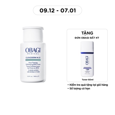 OBAGI Medical Clenziderm M.D. Pore Therapy Exfoliating BHA Toner 148ml