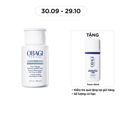 OBAGI Nước Hoa Hồng Obagi Medical Cho Da Mụn Clenziderm M.D. Pore Therapy Exfoliating BHA Toner 148ml