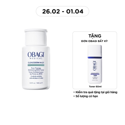 OBAGI - Nước Hoa Hồng Obagi Medical Cho Da Mụn Clenziderm M.D. Pore Therapy Exfoliating BHA Toner 148ml