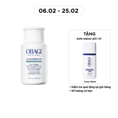 OBAGI Nước Hoa Hồng Obagi Medical Cho Da Mụn Clenziderm M.D. Pore Therapy Exfoliating BHA Toner 148ml