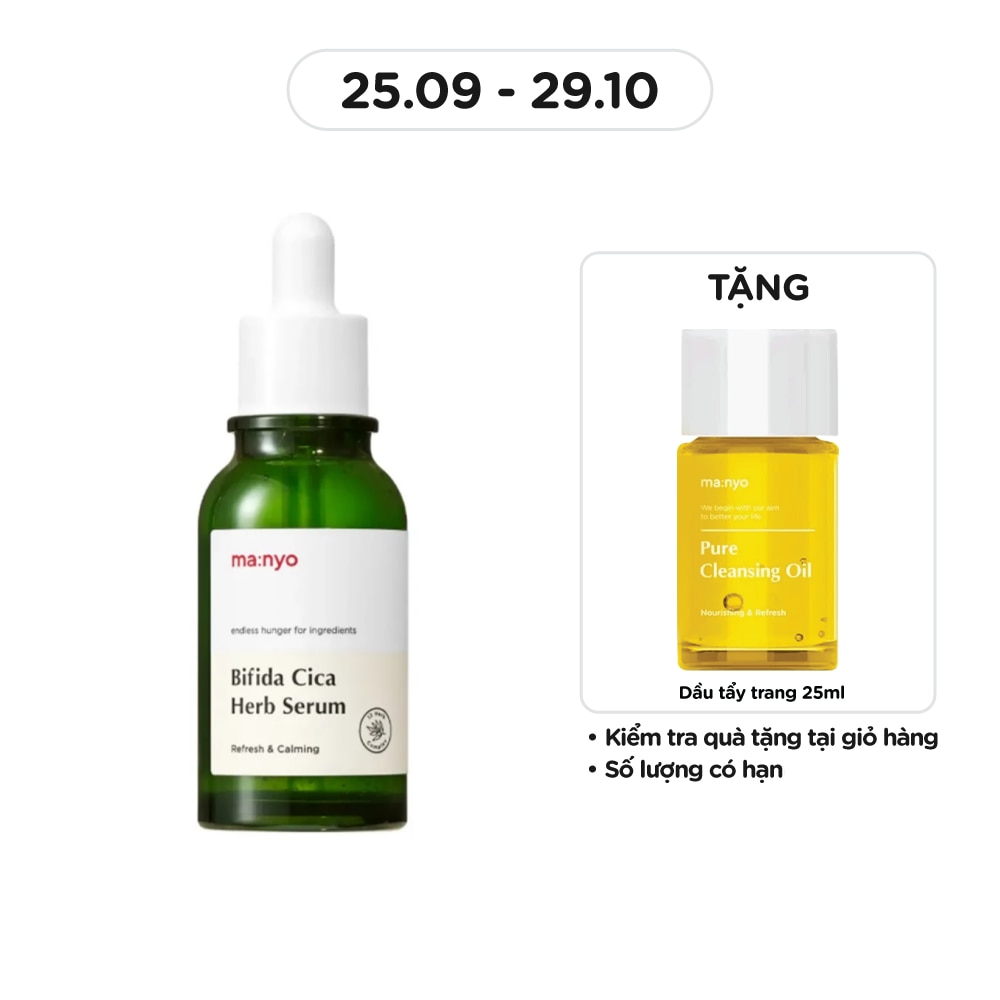 Tinh chất ma:nyo Bifida Cica Herb Serum 50ml