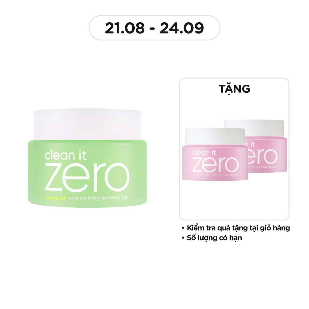 Sáp Tẩy Trang Banila Co Clean It Zero Pore Clarifying Cleansing Balm Teatree- EX 100ml