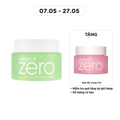 BANILA CO - Sáp Tẩy Trang Banila Co Clean It Zero Pore Clarifying Cleansing Balm Teatree- EX 100ml