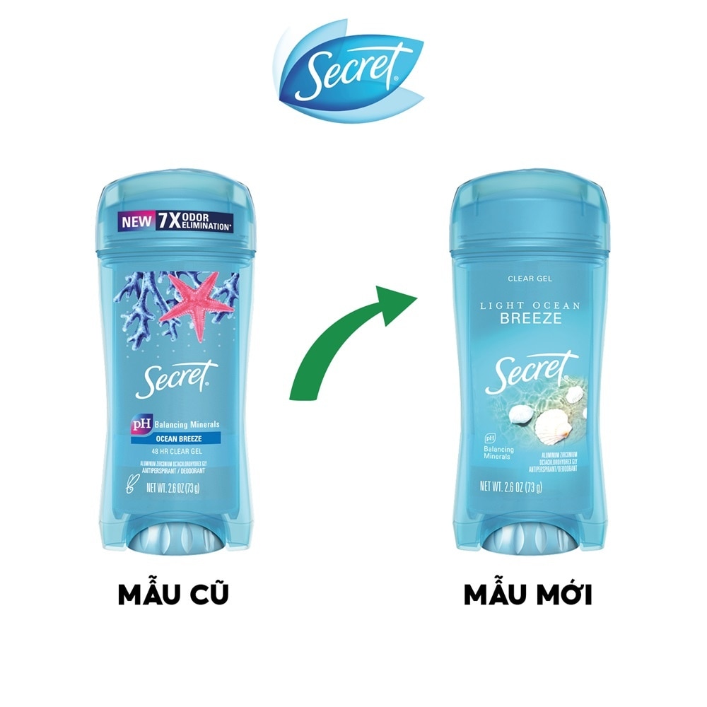 Gel Khử Mùi Secret Ocean Breeze 73g