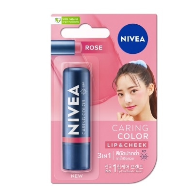 NIVEA - Caring Color Lip & Cheek Rose 4.8g