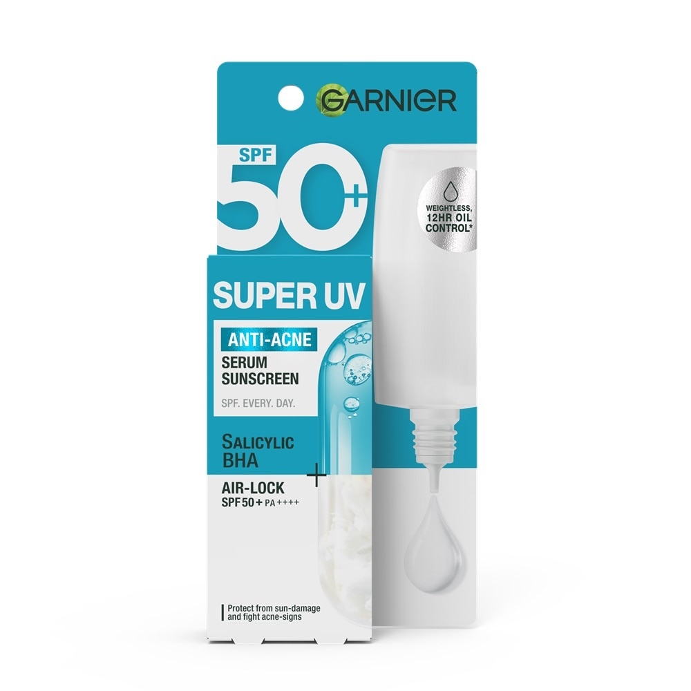 Kem Chống Nắng Garnier Super UV Anti-Acne Serum Sunscreen SPF50+ PA++++ 30ml