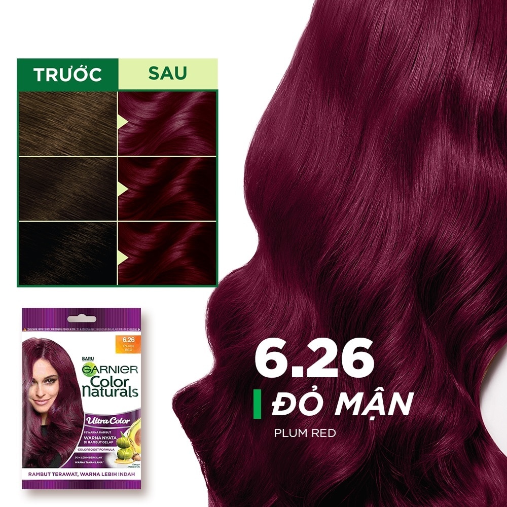 Color Naturals Crème Riche 30ml+30g .#6.26 Plum Red