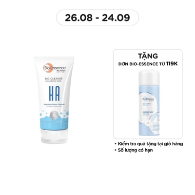 BIO-ESSENCE Sữa Rửa Mặt Bio Essence HA Hydrating Foaming Cleanser Cấp Ẩm Cho Da Khô 100g