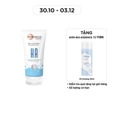 BIO-ESSENCE Sữa Rửa Mặt Bio Essence HA Hydrating Foaming Cleanser Cấp Ẩm Cho Da Khô 100g