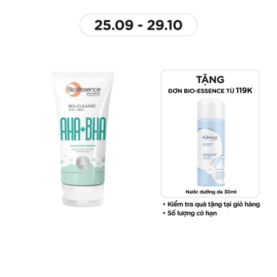 BIO-ESSENCE Sữa Rửa Mặt Bio Essence AHA+BHA Clarifying Cleanser Ngừa Mụn Cho Da Dầu 100g