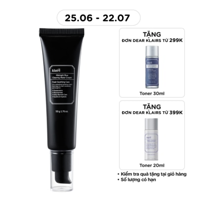 DEAR KLAIRS - Kem Dưỡng Dear Klairs Midnight Blue Clearing Water Cream 50g