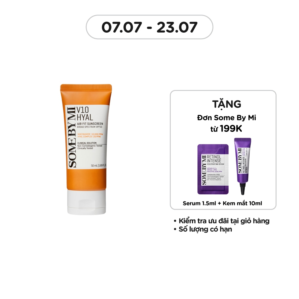 V10 Hyal Air Fit Sunscreen Broad Spectrum SPF50 50ml