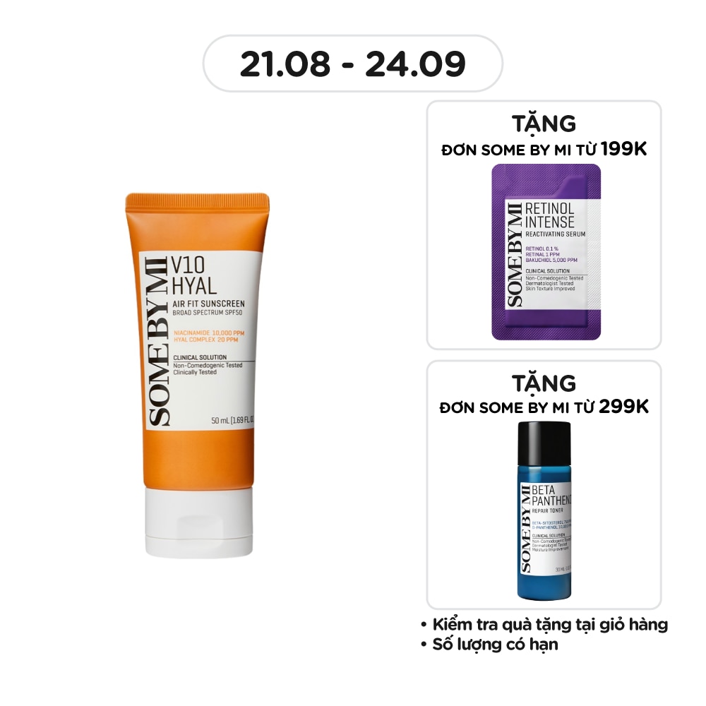 V10 Hyal Air Fit Sunscreen Broad Spectrum SPF50 50ml
