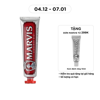 MARVIS Kem Đánh Răng Marvis Cinnamon Mint 85ml