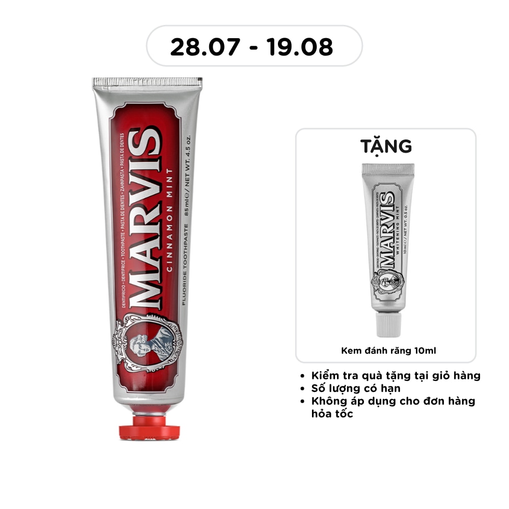 Kem Đánh Răng Marvis Cinnamon Mint 85ml