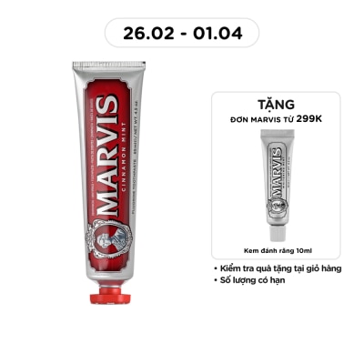 MARVIS - Kem Đánh Răng Marvis Cinnamon Mint 85ml