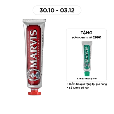 MARVIS Kem Đánh Răng Marvis Cinnamon Mint 85ml