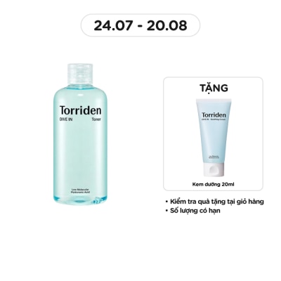 TORRIDEN Nước Hoa Hồng Torriden Dive In Toner 300ml