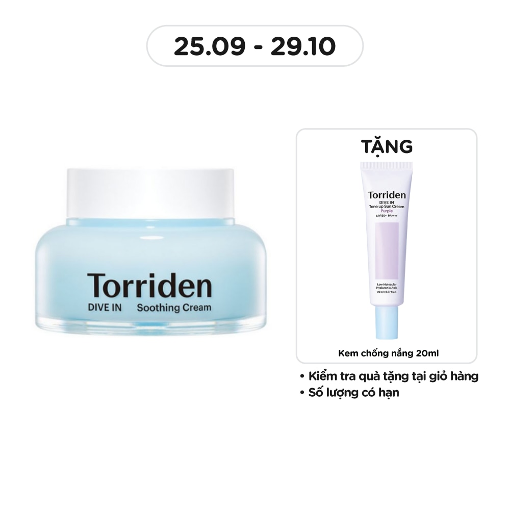 Kem Dưỡng Ẩm Torriden Dive In Soothing Cream 100ml
