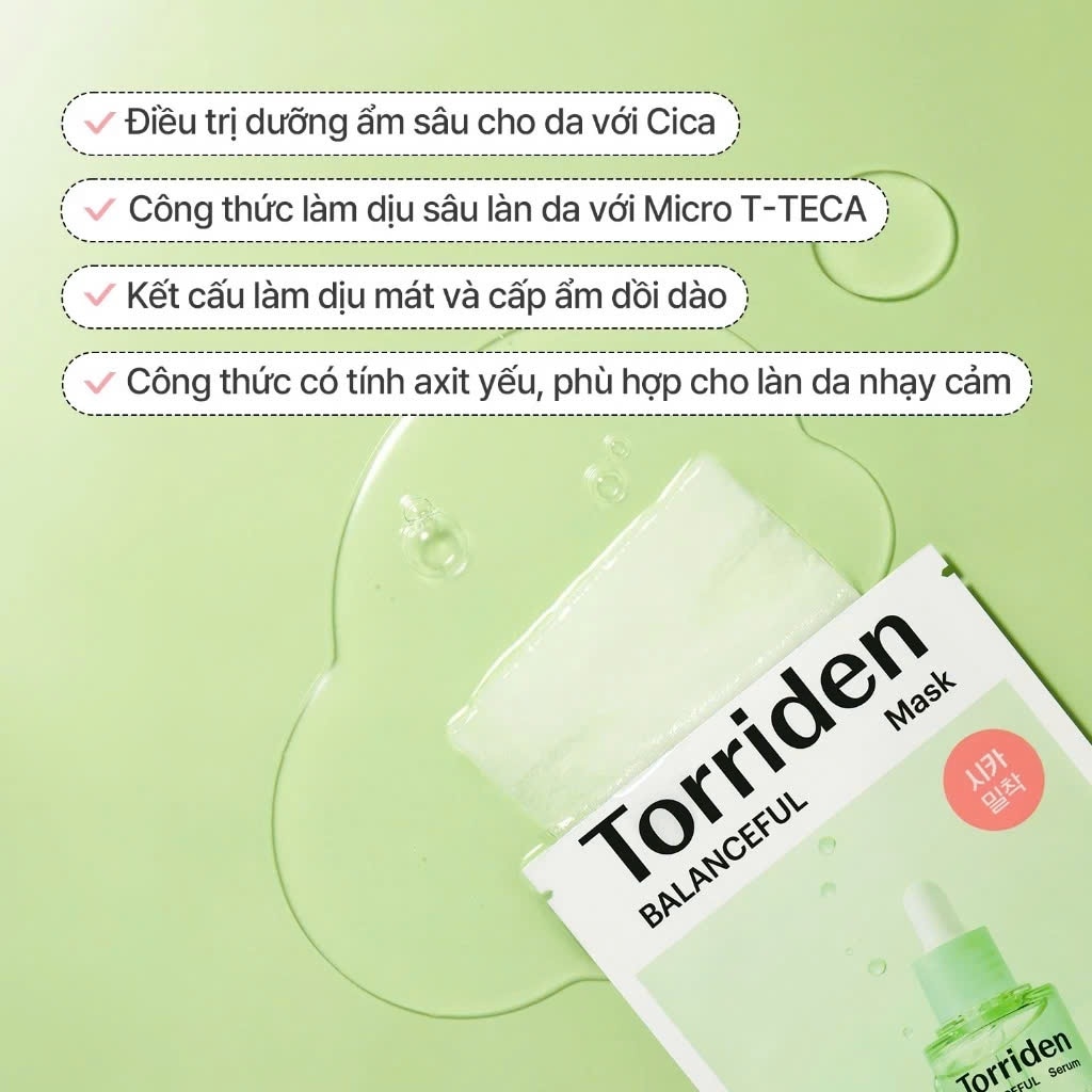 Mặt Nạ Torriden Balanceful Cica Mask 25ml