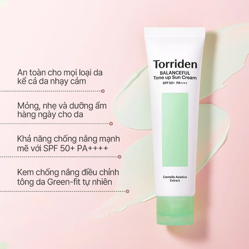 Kem Chống Nắng Torriden Balanceful Tone Up Sun Cream SPF50+ PA++++ 60ml