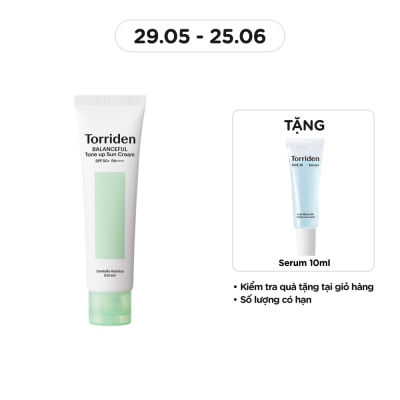 TORRIDEN Kem Chống Nắng Torriden Balanceful Tone Up Sun Cream SPF50+ PA++++ 60ml