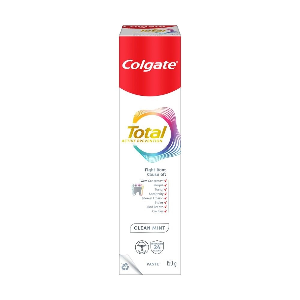 Kem Đánh Răng Colgate Total Clean Mint Bạc Hà Sạch Sâu Bảo Vệ Răng Miệng 150g