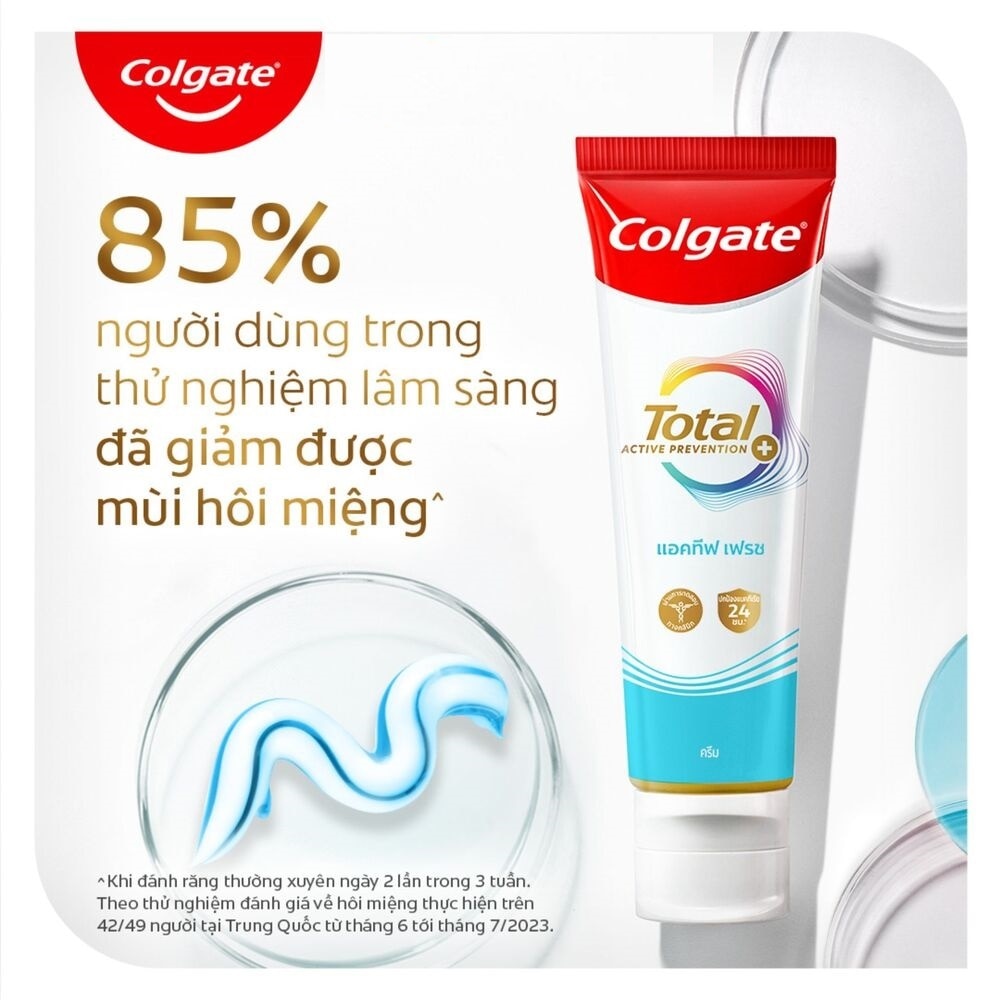 Kem Đánh Răng Colgate Total Active Fresh Giảm Mùi Hôi Miệng 150g
