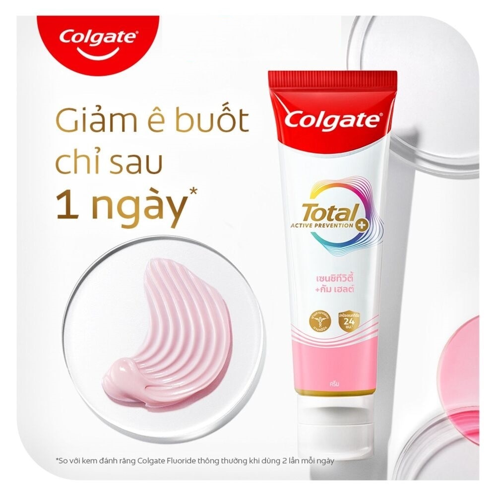 Kem Đánh Răng Colgate Total Sensitivity + Gum Health Ngăn Ngừa Răng Ê Buốt 150g