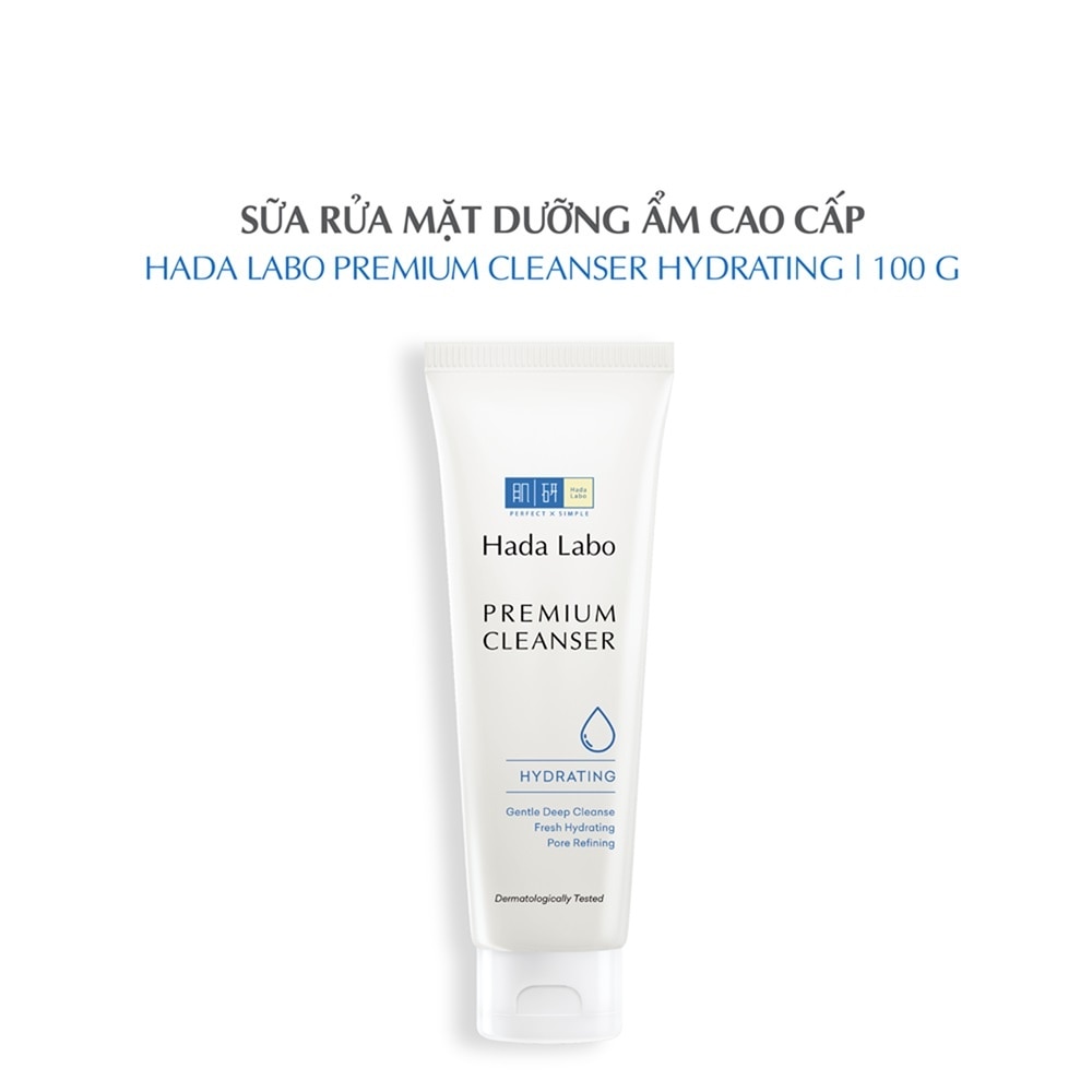 Sữa Rửa Mặt Hada Labo Dưỡng Ẩm Cao Cấp Premium Cleanser Hydrating 100g