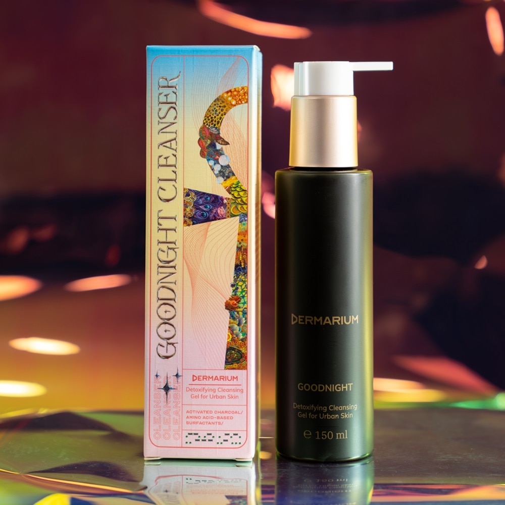 Gel Rửa Mặt Than Hoạt Tính Dermarium Goodnight Cleanser 150ml image