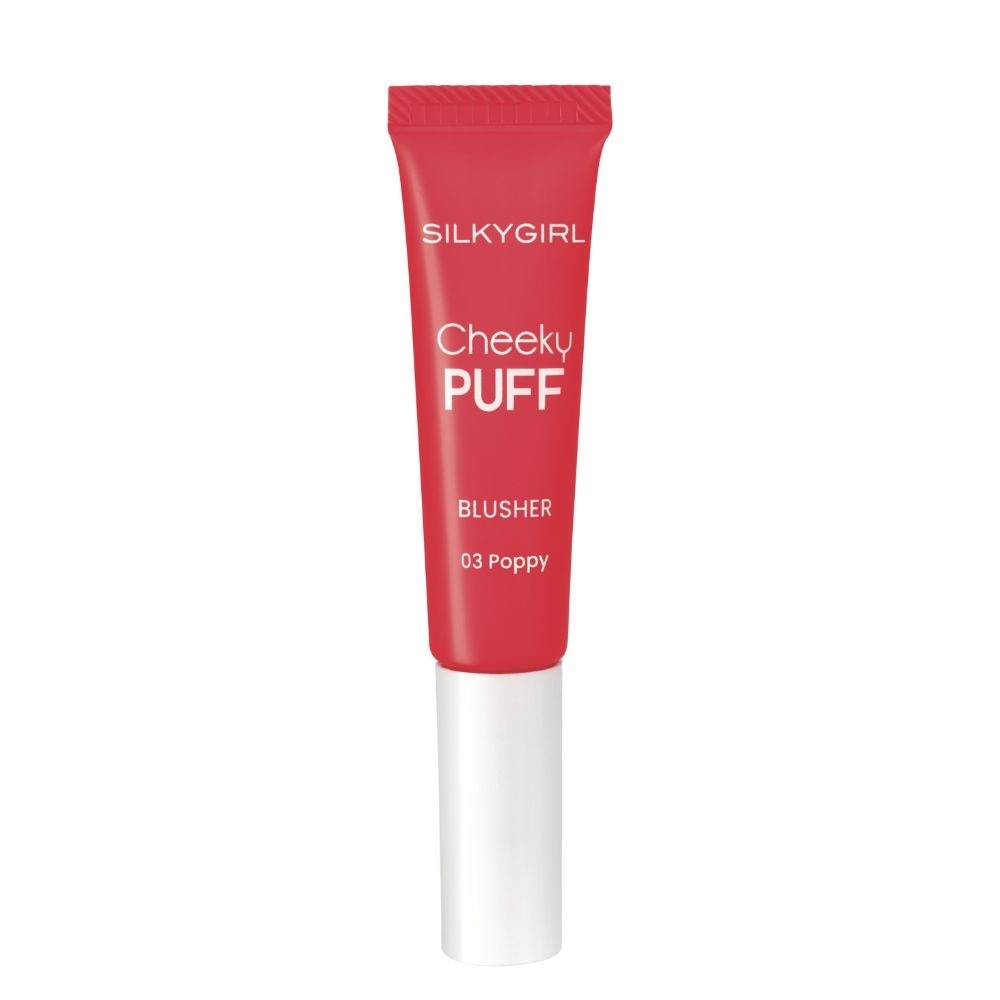 Má Hồng Kem Silkygirl Cheeky Puff Blusher 6ml .#03 Poppy Hồng Đỏ