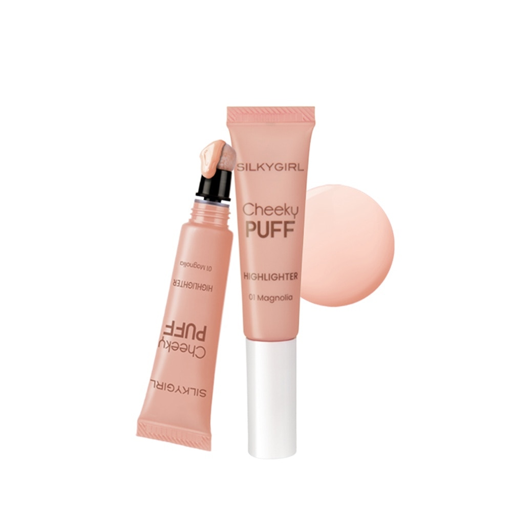Kem Bắt Sáng Silkygirl Cheeky Puff Highlighter 6ml .#01 Magnolia