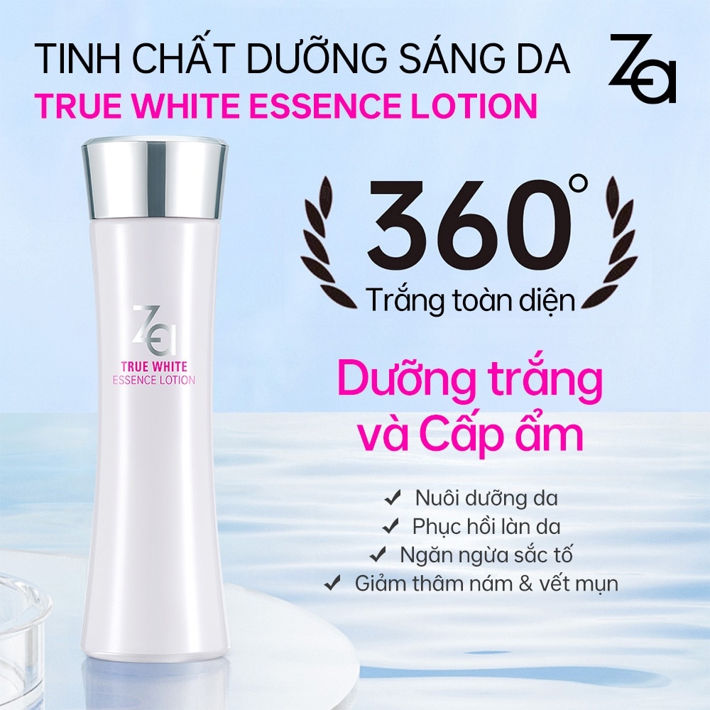 Tinh Chất Dưỡng Trắng Da Za True White Essence Lotion 150ml
